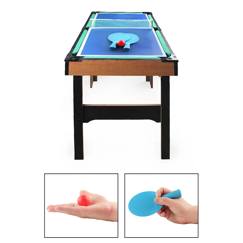 โต๊ะมัลติเกม 4-in-1 พร้อมฟุตบอล แอร์ฮอกกี้ ปิงปอง และพูล