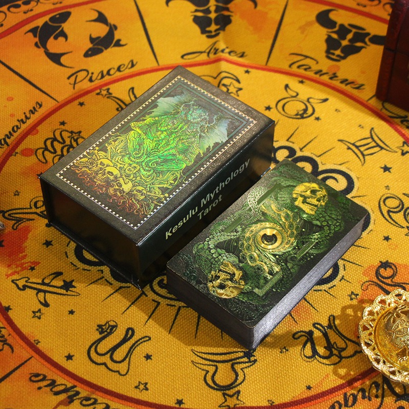Mystical Green & Gold Edition - ไพ่ทาโรต์ตำนาน Kesulu