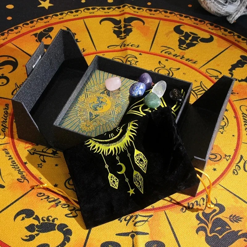 Zodiac-Themed Collectible Edition - Mystic's Treasure Tarot และชุดคริสตัล