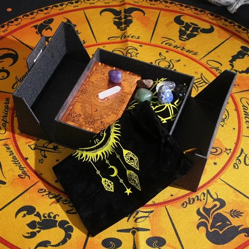 Zodiac-Themed Collectible Edition - Mystic's Treasure Tarot และชุดคริสตัล