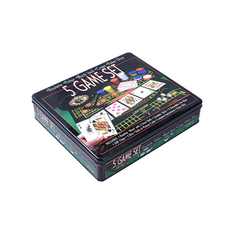 ชุดเกมคาสิโน Metal Tin 5-in-1