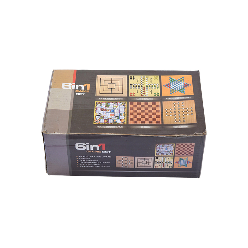 แบบพกพา เคส ชุดเกมกระดานแม่เหล็ก 6-in-1