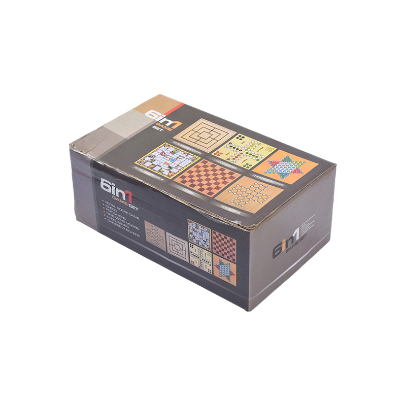 แบบพกพา เคส ชุดเกมกระดานแม่เหล็ก 6-in-1