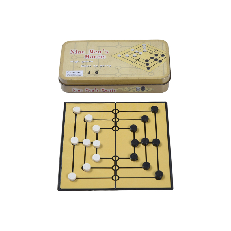 กล่องโลหะดีบุก Portable Nine Men's Morris Game