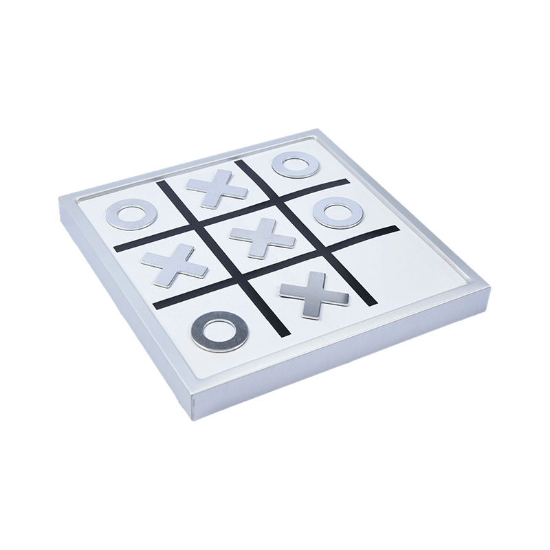 เกมเดสก์ท็อป Tic-Tac-Toe โลหะสมัยใหม่