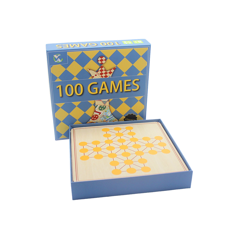 คอลเลกชันเกมกระดานคลาสสิกในกล่องของขวัญ 100-in-1