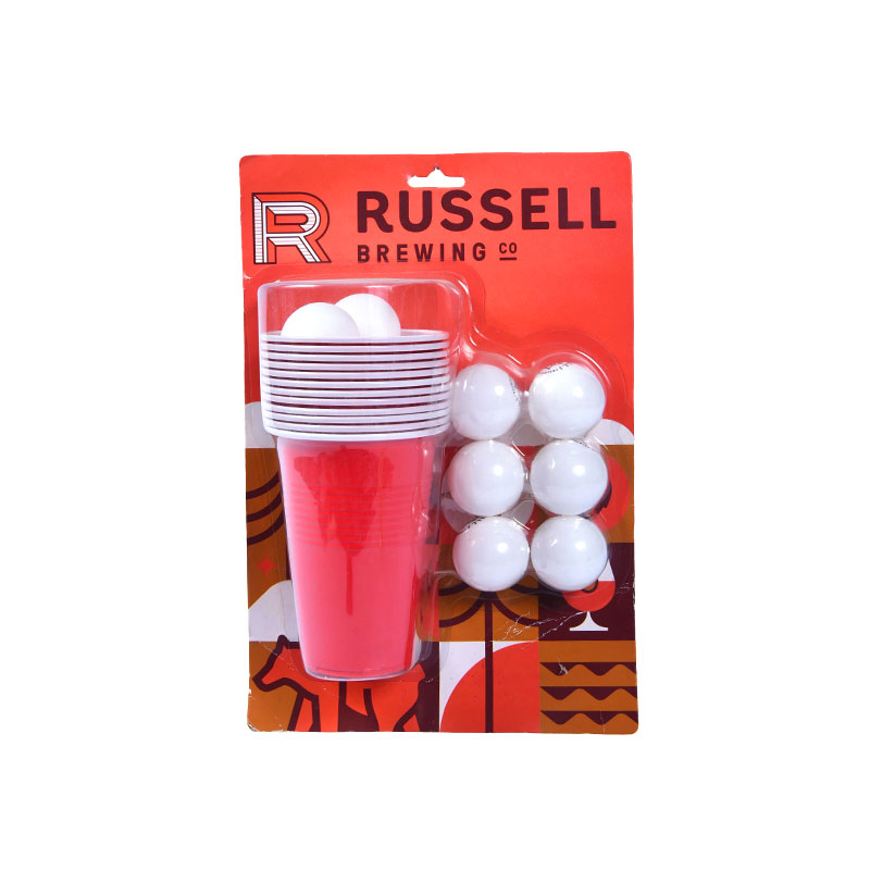 Russell Brewing Co. Beer Pong Kit - รวมถ้วยและลูกบอล