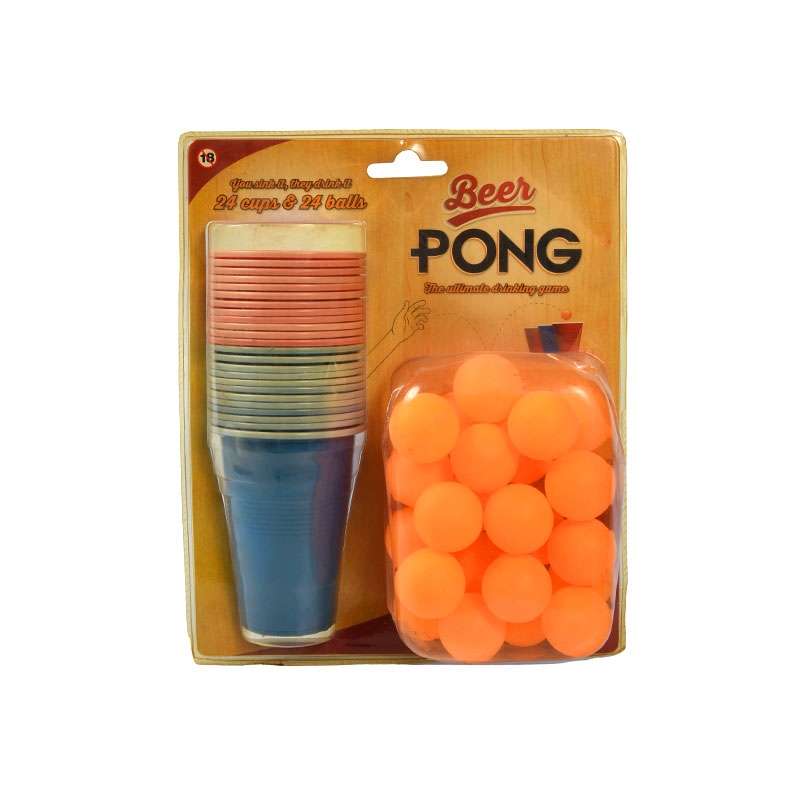 24 ถ้วยและ 24 ลูกสำหรับสุดยอดปาร์ตี้เกม Beer Pong