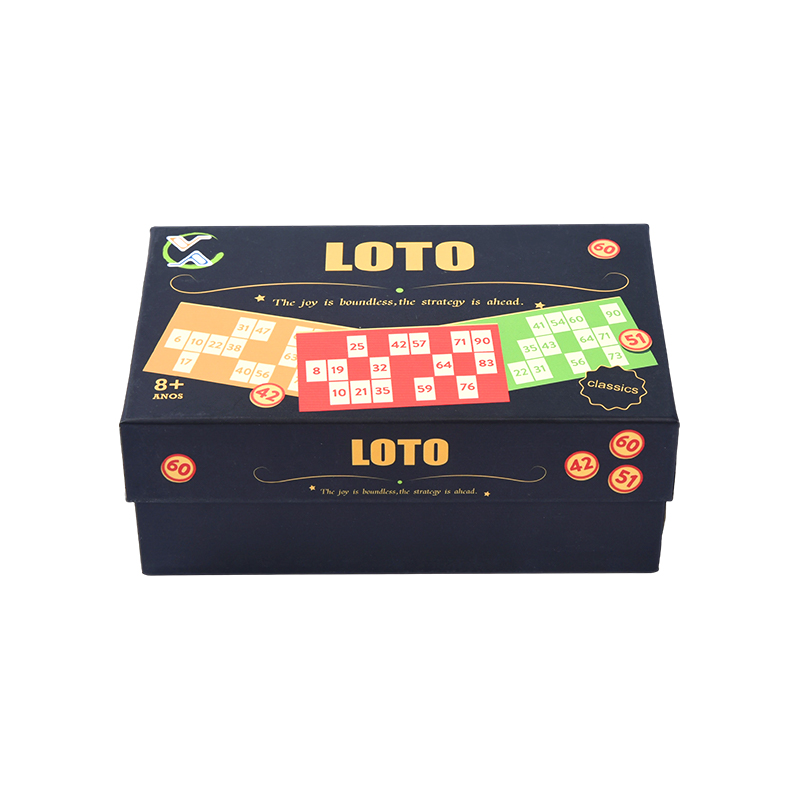 ชุดเกม LOTO (สไตล์บิงโก) – พร้อมด้วยโทเค็น การ์ด และกล่องเก็บของ