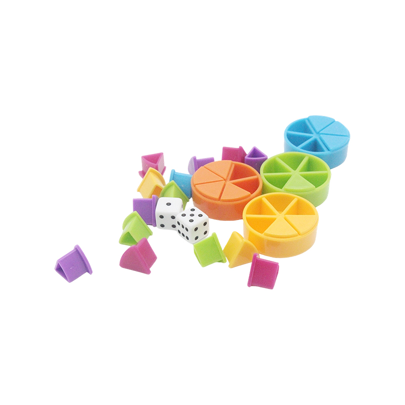ชุด Rainbow Fraction Manipulative - เครื่องมือการเรียนรู้ที่ใช้รหัสสี