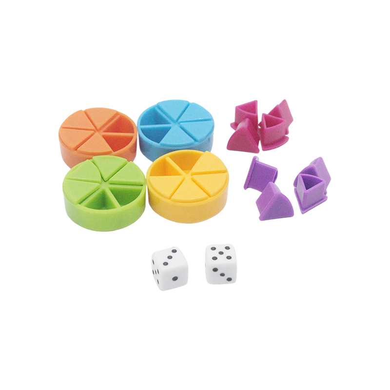 ชุด Rainbow Fraction Manipulative - เครื่องมือการเรียนรู้ที่ใช้รหัสสี