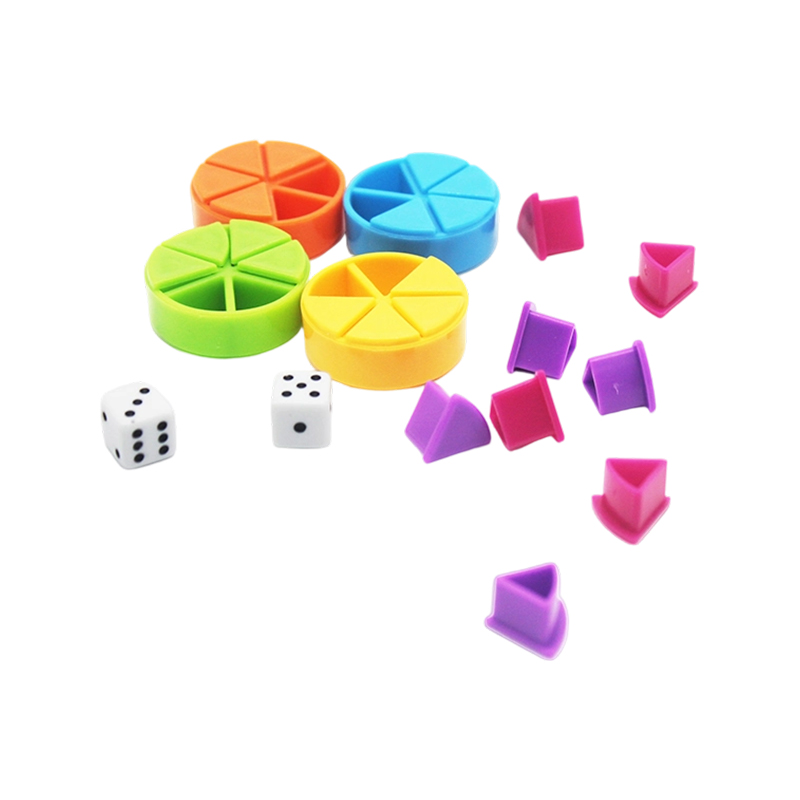 ชุด Rainbow Fraction Manipulative - เครื่องมือการเรียนรู้ที่ใช้รหัสสี