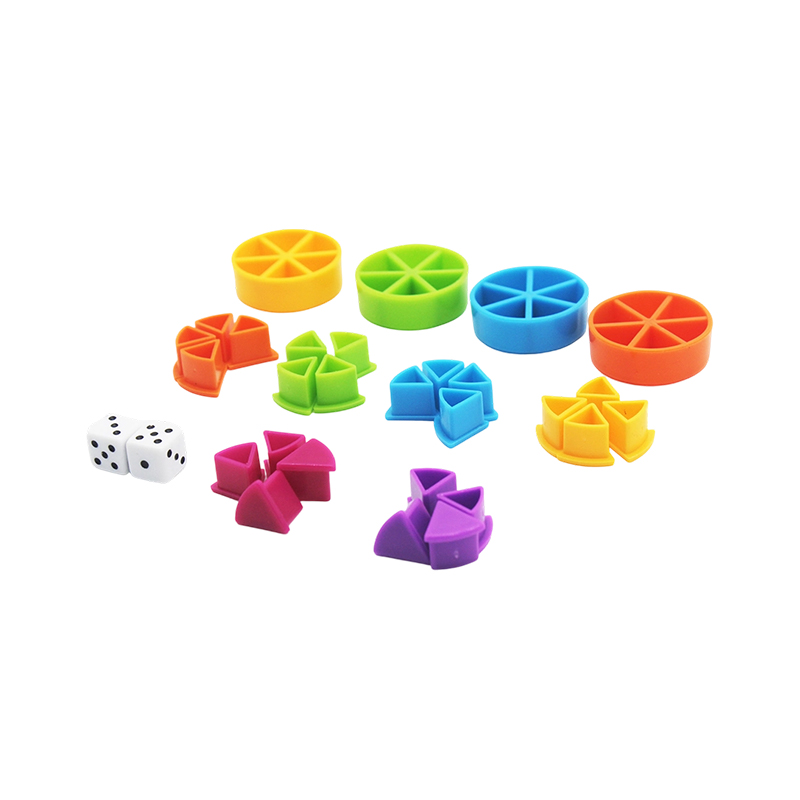 ชุด Rainbow Fraction Manipulative - เครื่องมือการเรียนรู้ที่ใช้รหัสสี
